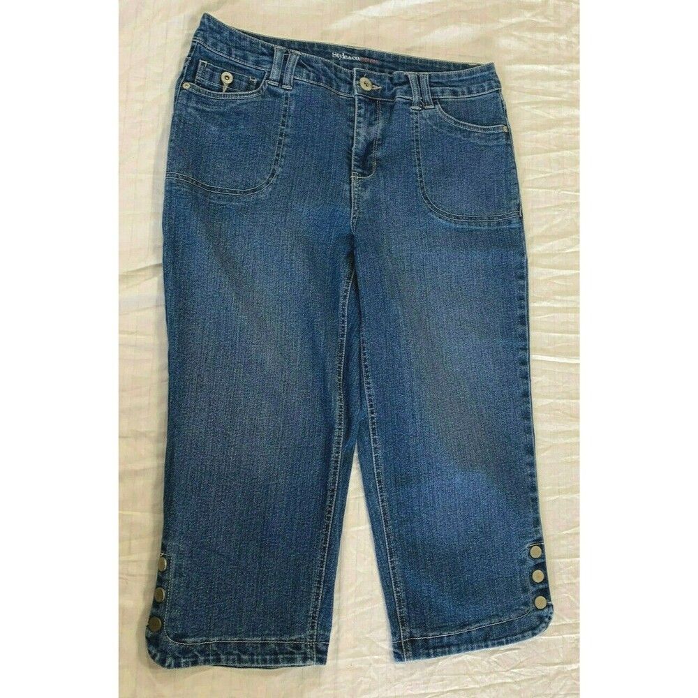 STYLE CO WOMENS JEANS CAPRIS PANTS SIZE 10
